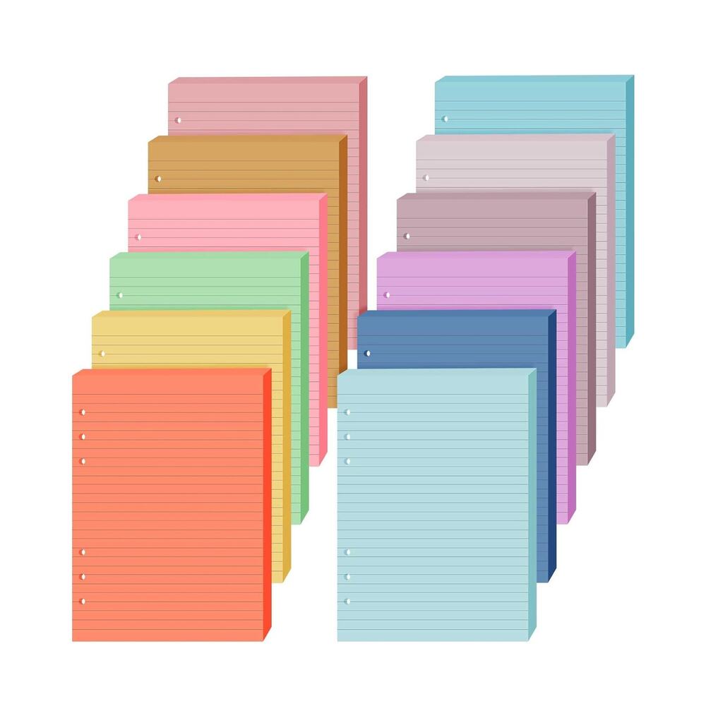 A5 6 Ring Refill Paper, Multicolored, 960 Sheets, NIP - Picture 4 of 7